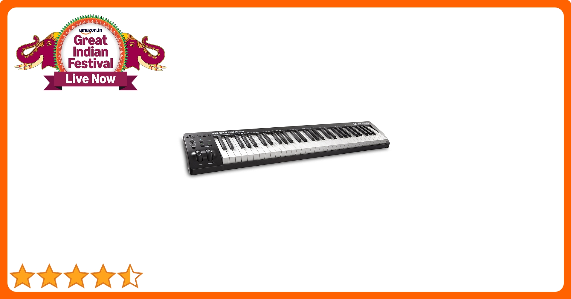M-AUDIO KEYSTATION 61 MK3 MIDIキーボード M-Audio Keystation 61MK3 | 61-Key USB MIDI Keyboard